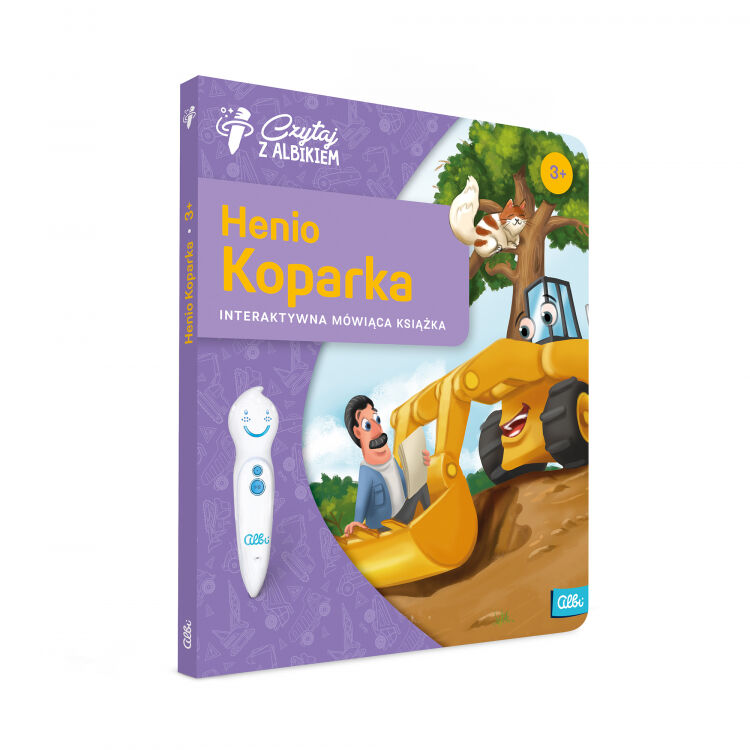 Henio koparka interaktywna mówiąca książka. Czytaj z Albikiem