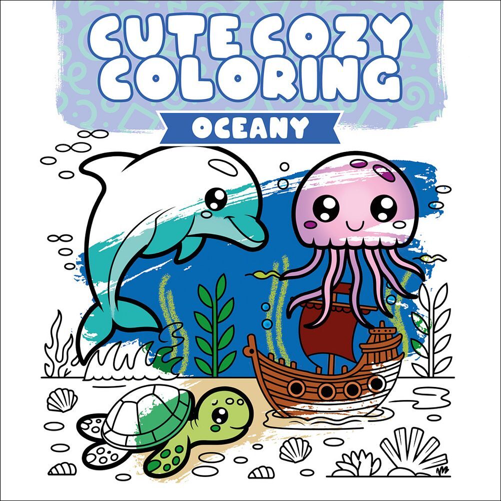 Cute Cozy Coloring. Oceany
