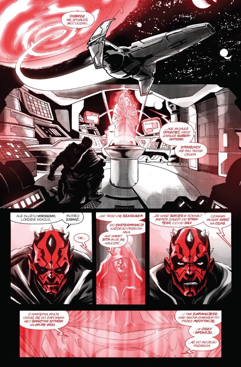 Star Wars - Darth Maul - Czerń, biel i czerwień