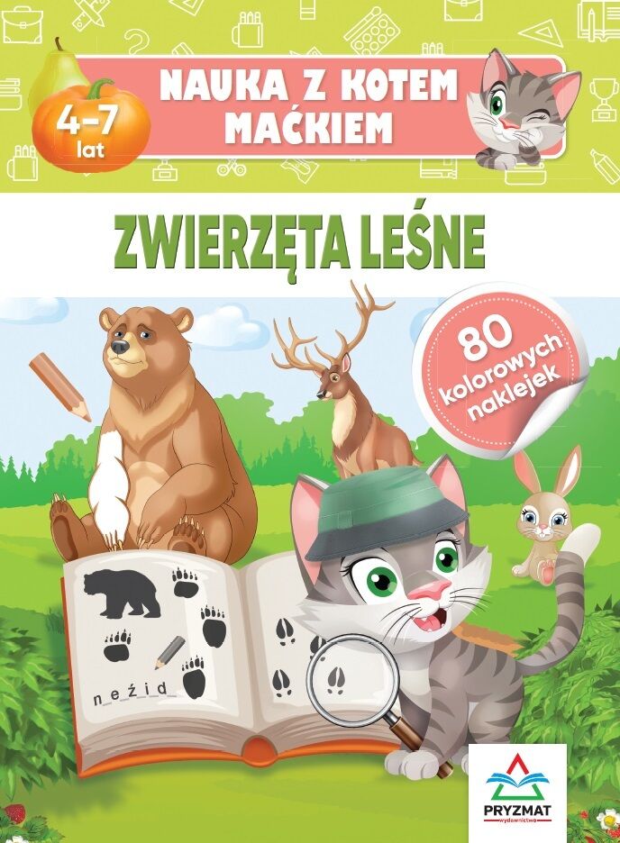Nauka z kotem Maćkiem. Zwierzęta leśne