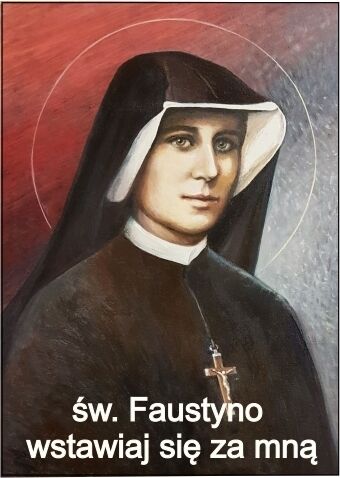 Św. Faustyna (magnes na lodówkę)