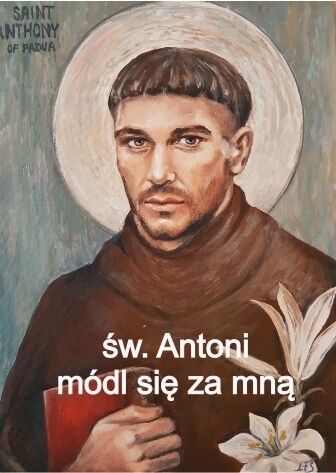 Św. Antoni Padewski (magnes na lodówkę)