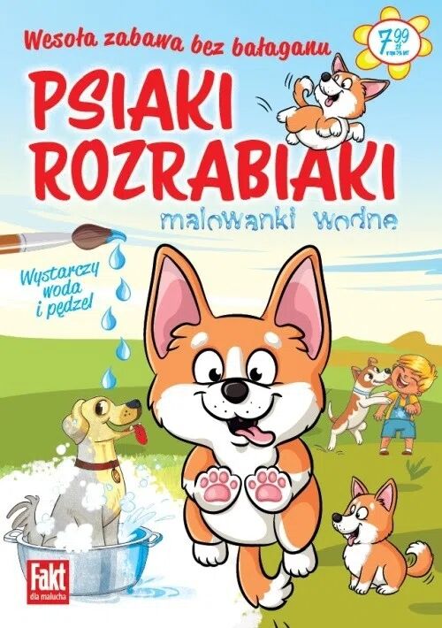 Psiaki rozrabiaki. Malowanki wodne