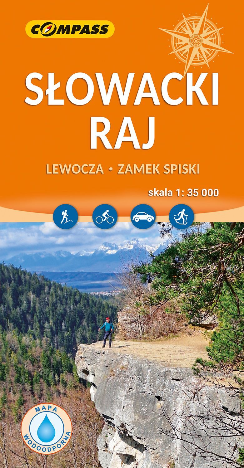 Słowacki Raj. Mapa turystyczna w skali 1:35 000 (wersja wodoodporna)