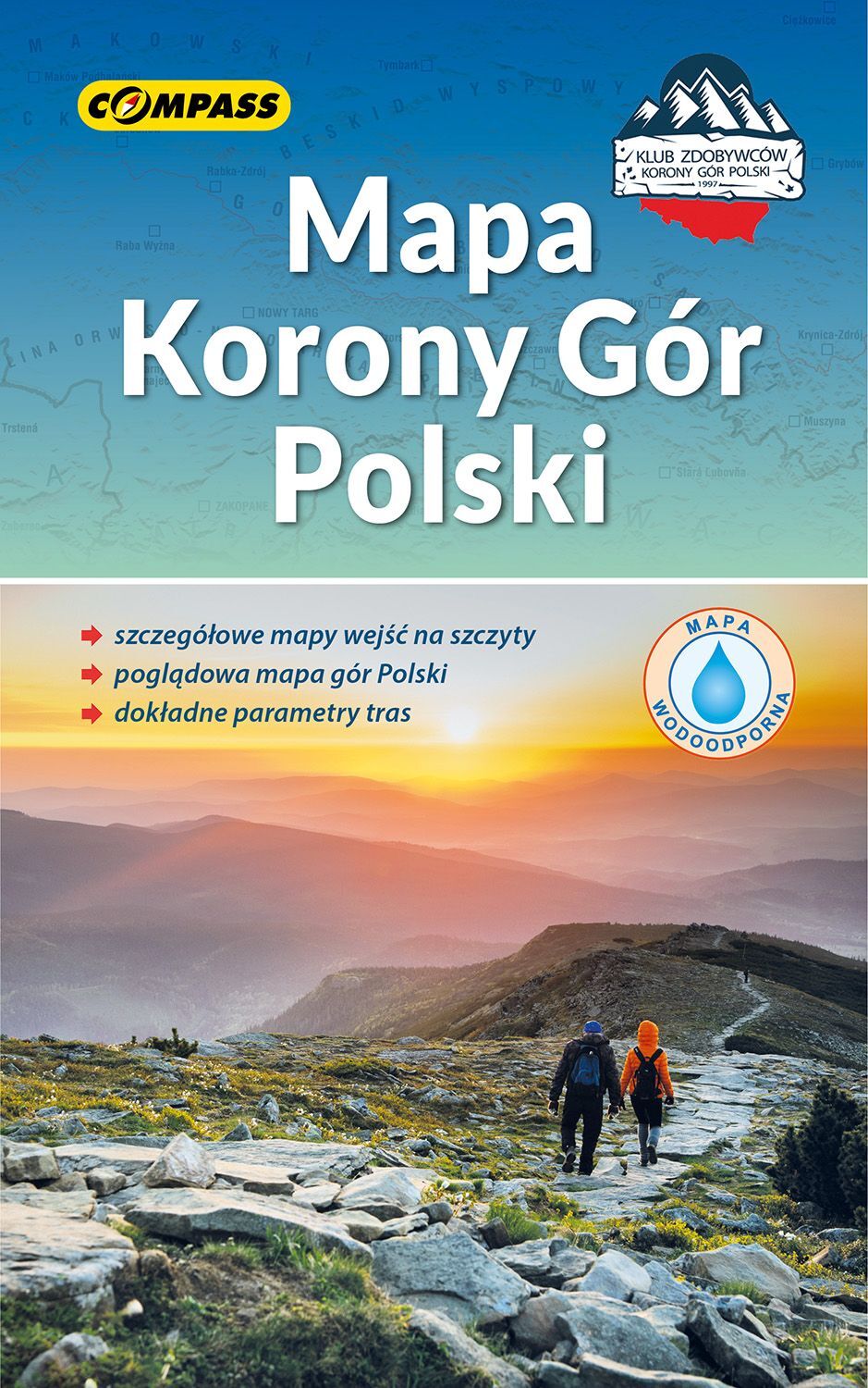 Mapa Korony Gór Polski (wersja wodoodporna)