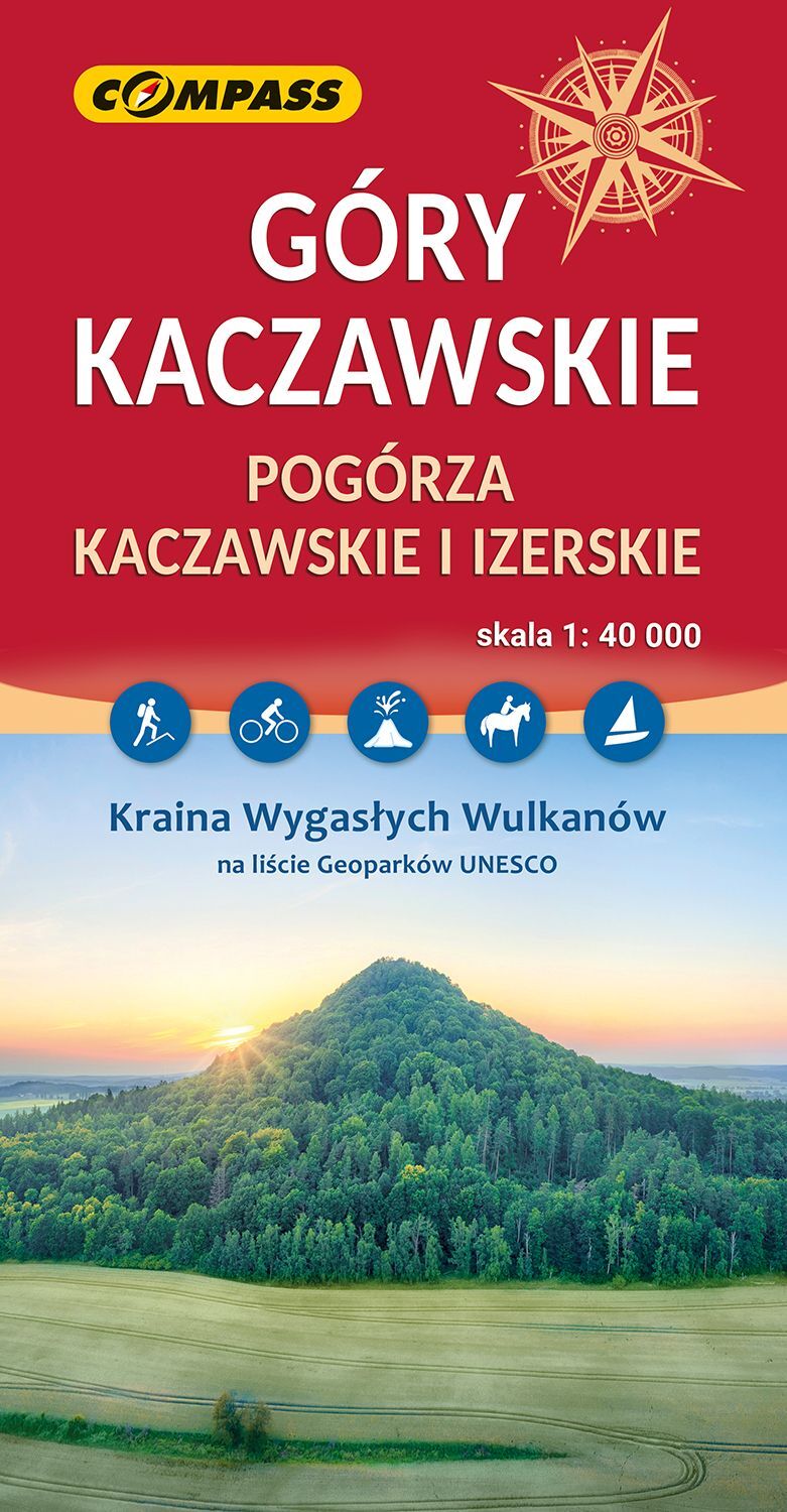 Góry Kaczawskie. Mapa turystyczna w skali 1: 40 000