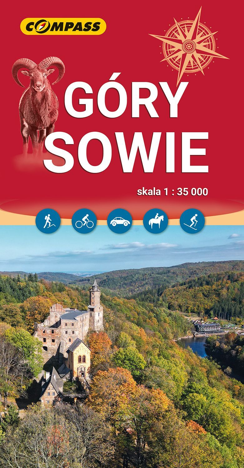 Góry Sowie. Mapa turystyczna w skali 1: 35 000