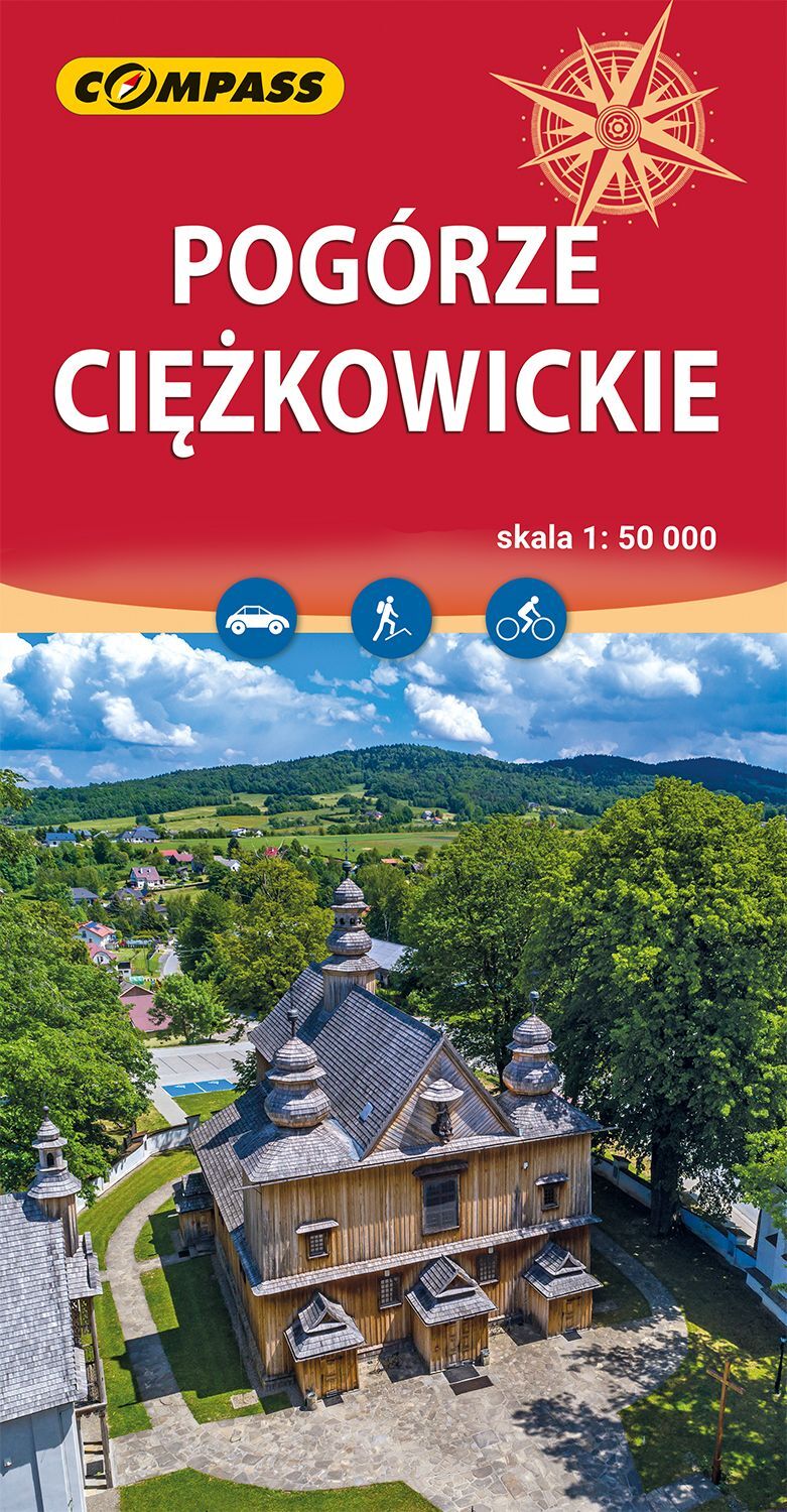 Pogórze Ciężkowickie. Mapa turystyczna w skali 1: 50 000