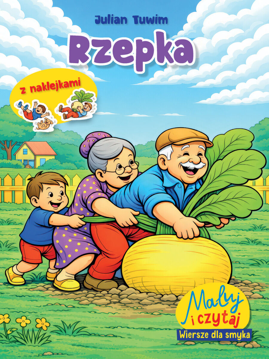 Maluj i czytaj. Wiersze dla smyka. Rzepka