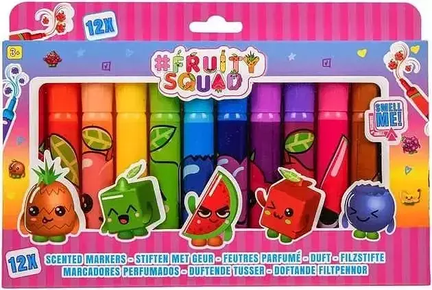 Pachnące pisaki fruitysquad 12 kolorów