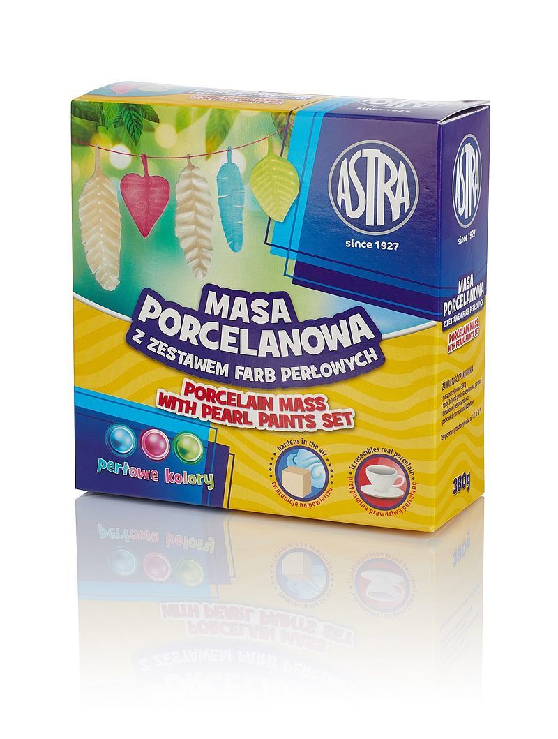 Masa porcelanowa astra 3 kolory farb perłowych
