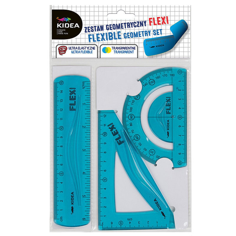 Zestaw geometryczny flexi 15 cm 3 dwuelementowy kidea