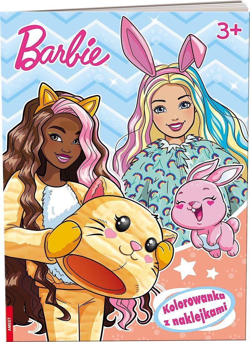 Barbie kolorowanka z naklejkami na-1111