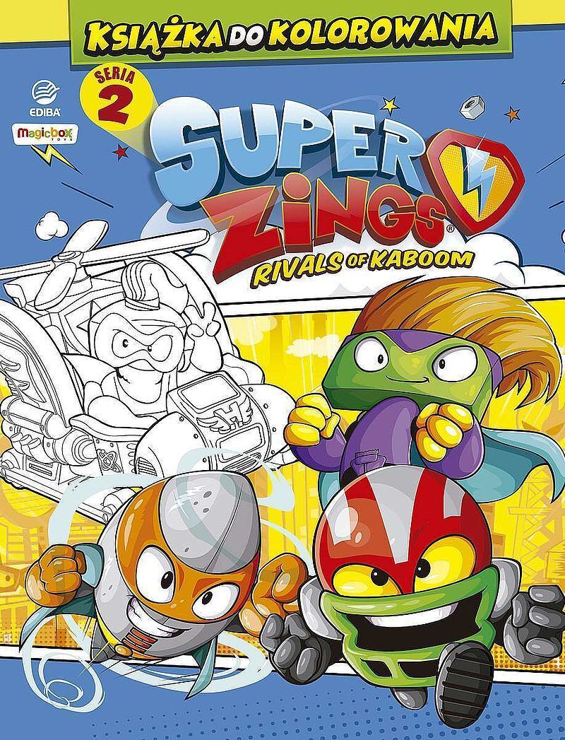 Superzings. Książka do kolorowania. Seria 2