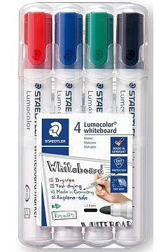 Marker staedtler lumocolor do białych tablic whiteboard okrągły 4 kolory
