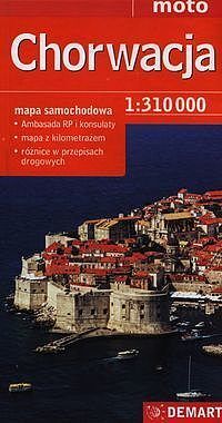 Chorwacja mapa samochodowa 1:310 000