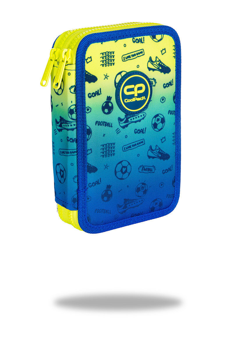 Piórnik coolpack podwójny z wyposażeniem jumper 3 football