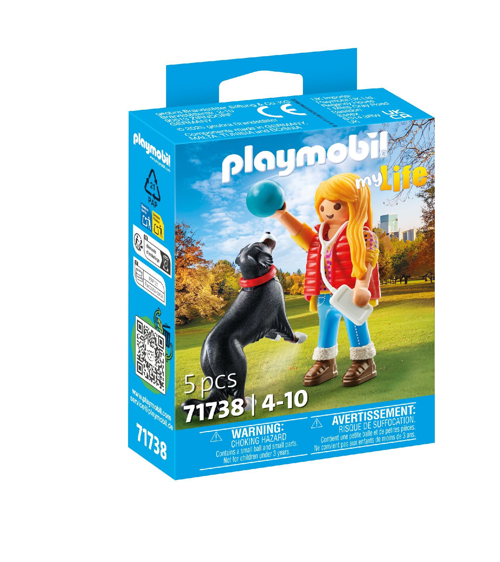 Playmobil Zabawa z psem 71738