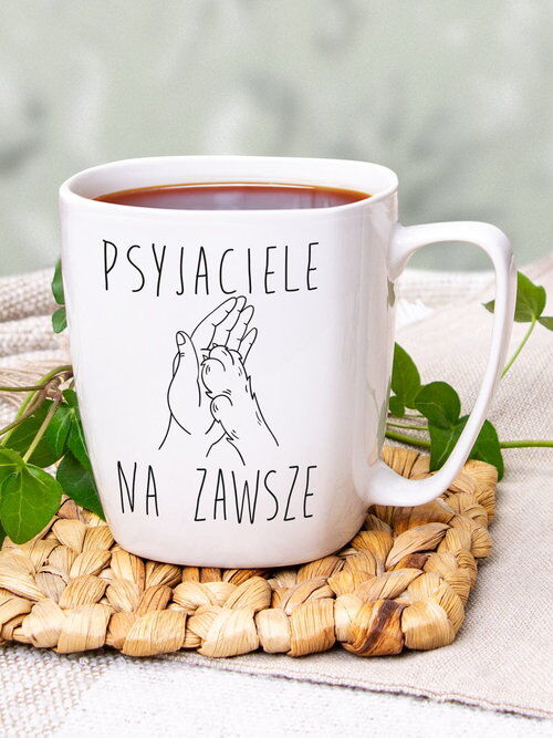 Kubek Psyjaciele na zawsze.