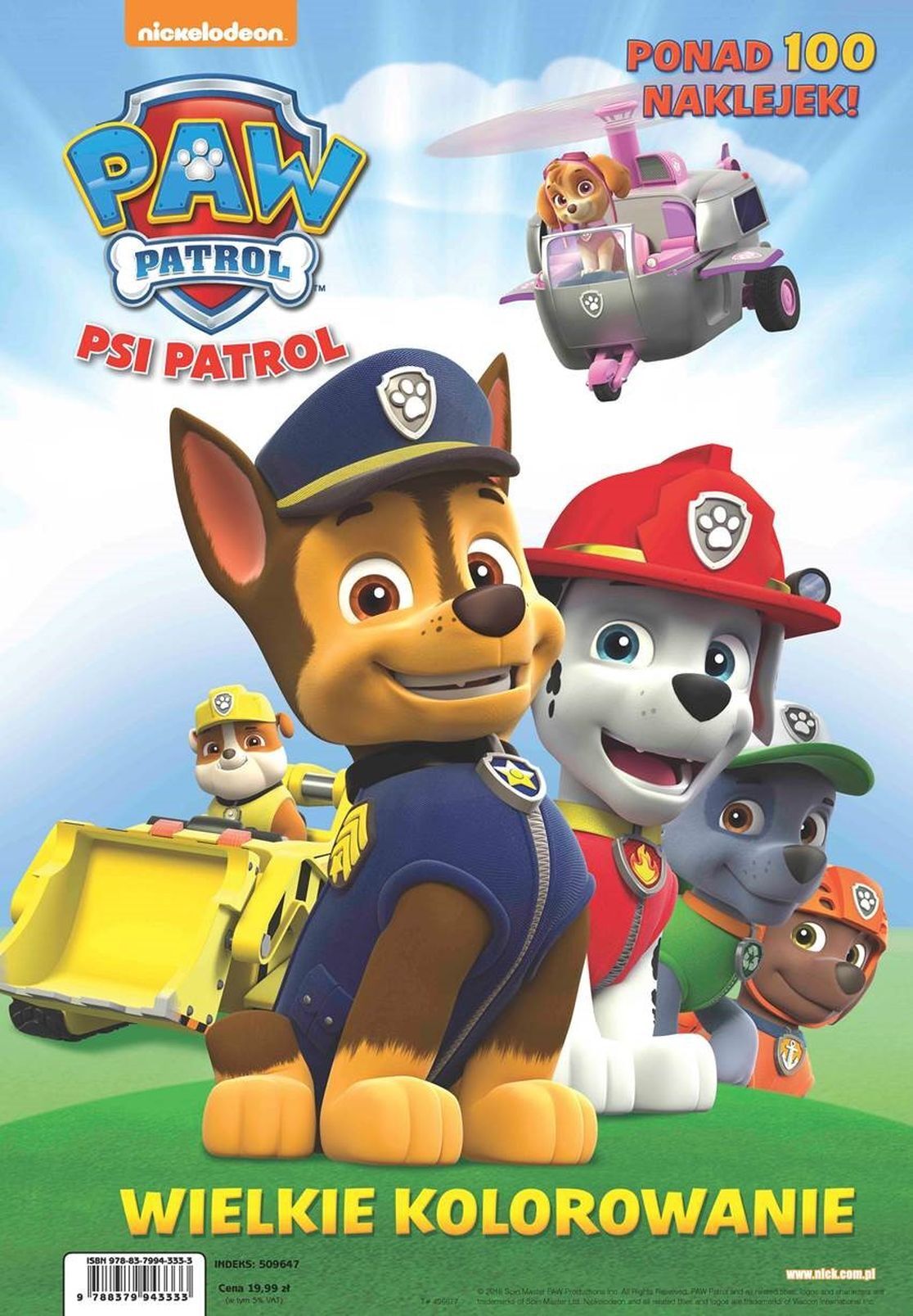 Psi Patrol. Wielkie kolorowanie