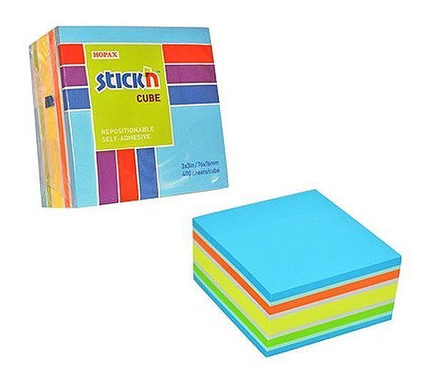Notes samoprzylepna 76x76mm kostka mix maped 400 kartek