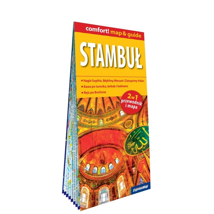 Stambuł laminowany przewodnik i mapa 2w1