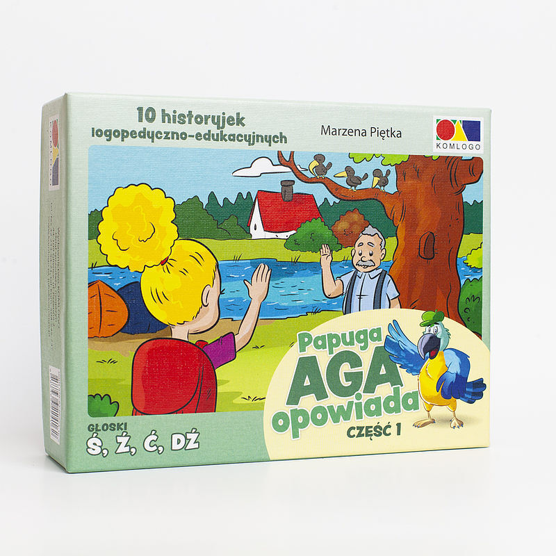 Historyjki obrazkowe papuga aga część i - ś, ź, ć, dź