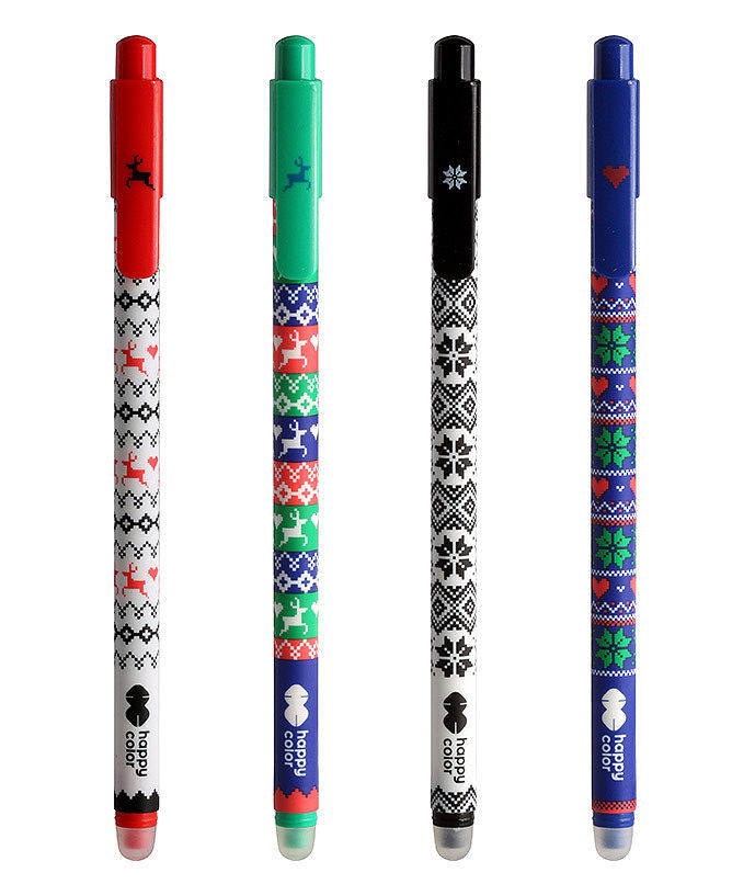 Długopis wymazywalny modi 0,5mm niebieski 12 szt. Mix Happy Color