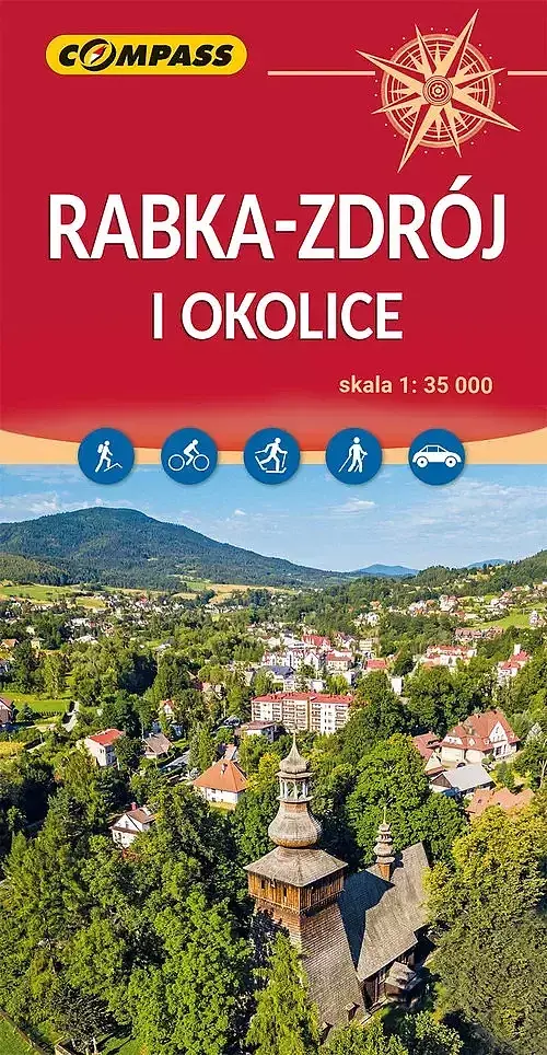 Rabka zdrój i okolice. Mapa turystyczna w skali 1:35 000