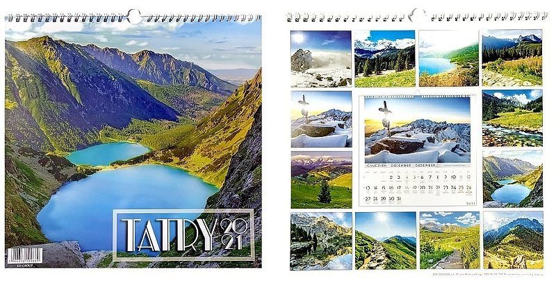 Kalendarz 2021 wieloplanszowy wpk tatry