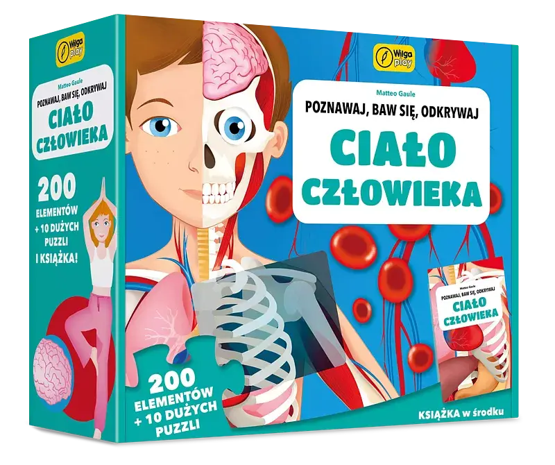 Poznawaj, baw się, odkrywaj. Ciało człowieka. Puzzle 200 elem. + książka