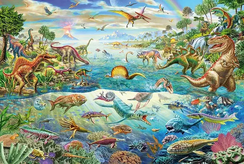 Puzzle 200 świat dinozaurów 106961