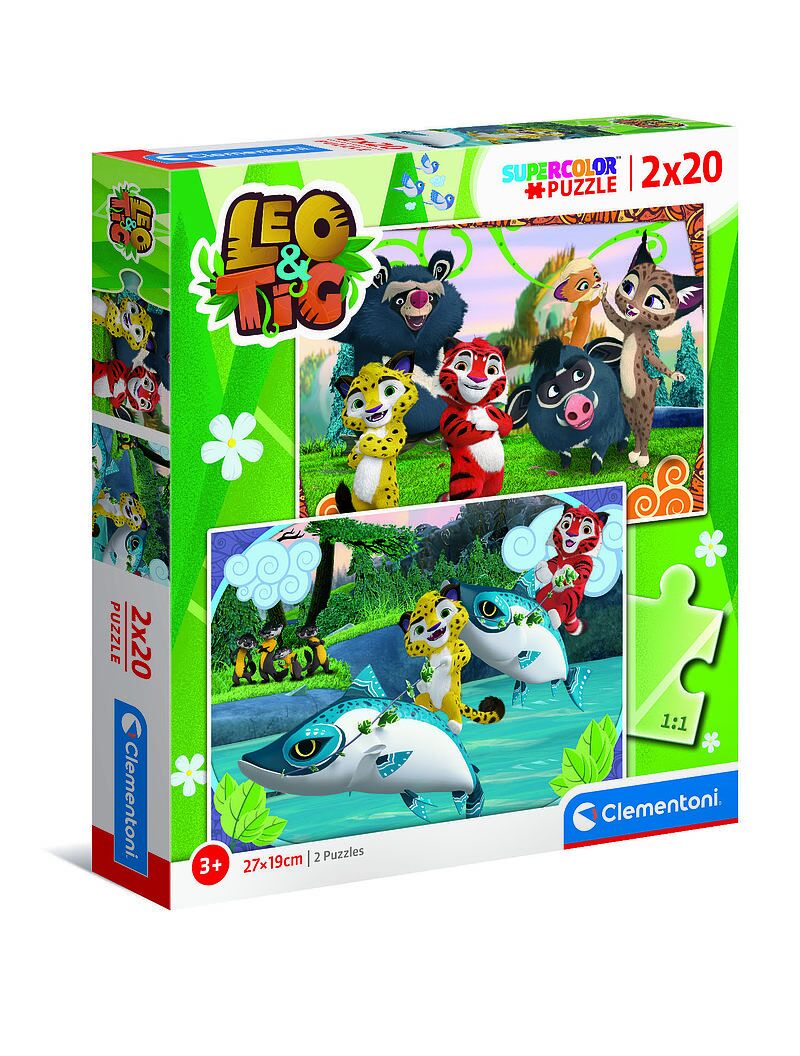 Puzzle Supercolor Leo i Tig  2x20