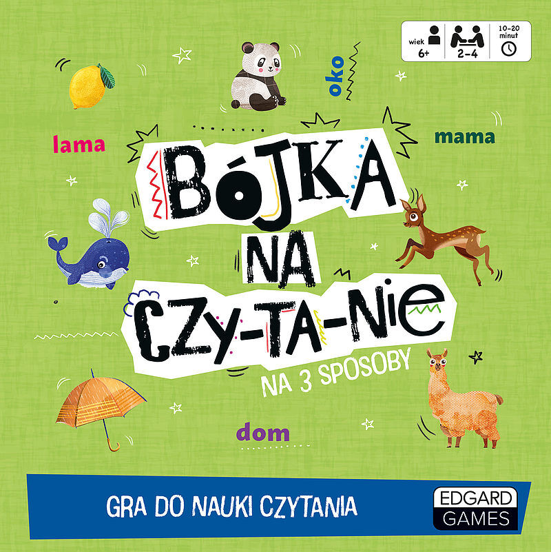 Bójka na czytanie. Gra do nauki czytania. Edgard Games
