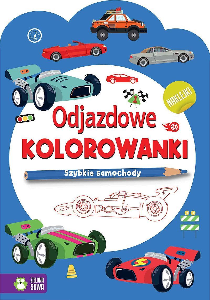 Odjazdowe kolorowanki. Szybkie samochody