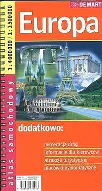 Europa 1:4 000 000 atlas samochodowy