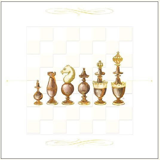 Karnet 16x16 szachy drewniane g05 41a 039