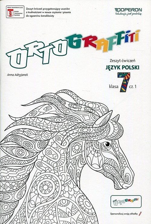 Ortograffiti 7 Język polski Zeszyt ćwiczeń. Część 1