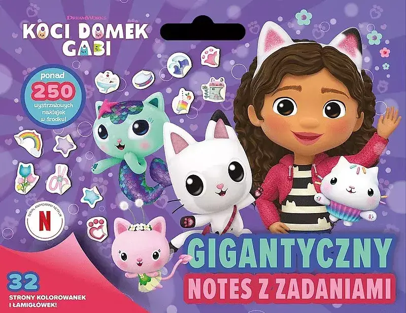 Gigantyczny notes z zadaniami. Koci domek gabi