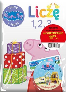 Pakiet liczę 123 / rysuję kształty i figury Świnka Peppa