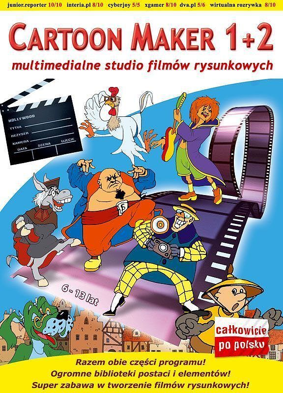 Cartoon Maker 1 i 2: multimedialne studio filmów rysunkowych (pakiet)