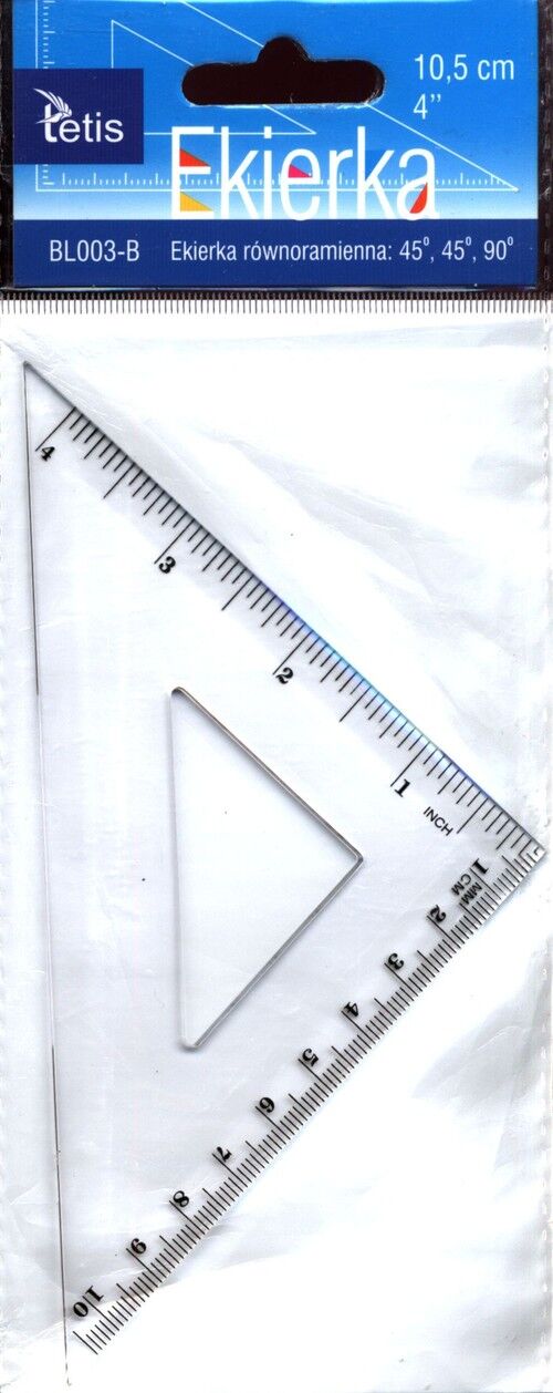 Ekierka równoramienna 10,5 cm