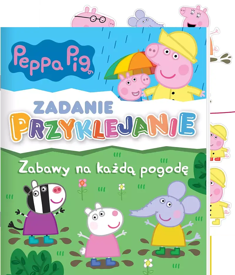 Peppa Pig. Zadanie Przyklejanie 7. Zabawy na każdą pogodę