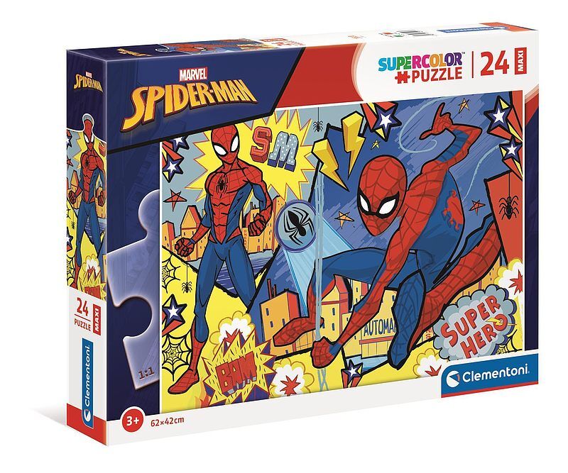 Puzzle 24 maxi super color spider man 24216