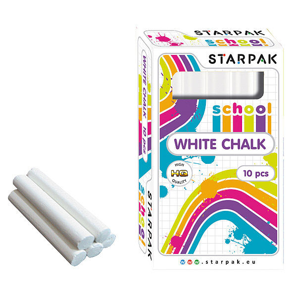 Kreda starpak szkolna biała 10 szt