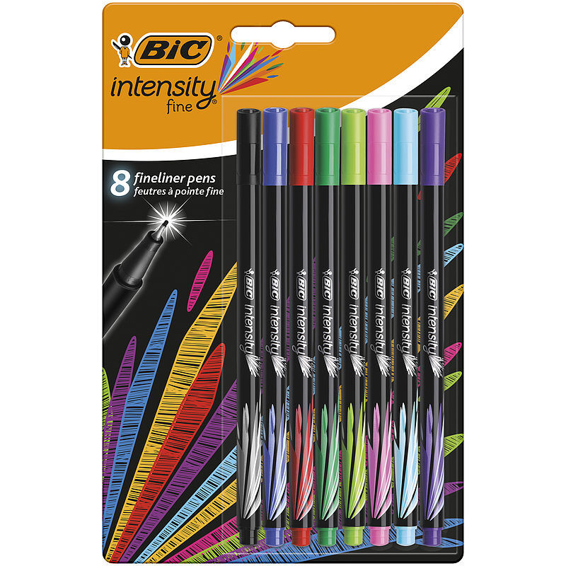 Cienkopisy BIC Intensity Fine 8 kolorów