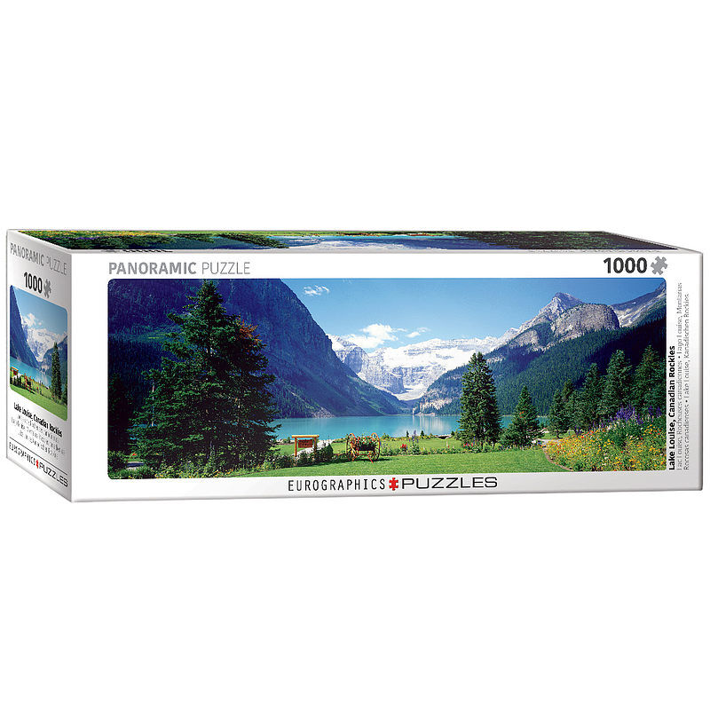 Puzzle 1000 panoramiczne lake louise canadian rockie 6010-1456