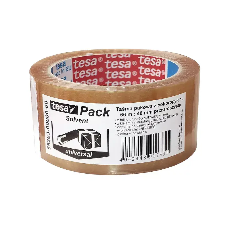 Taśma pakowa tesapack solvent 66m x 48mm