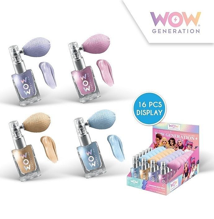 Spray do ciała wow brokatowy mix wzorów wow00014
