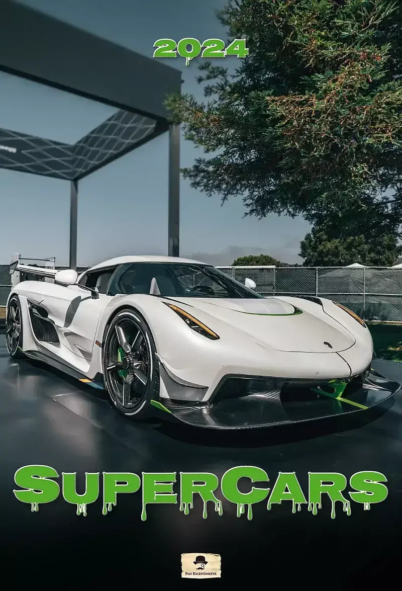 Kalendarz 2024 super cars a3 ścienny vd. 21